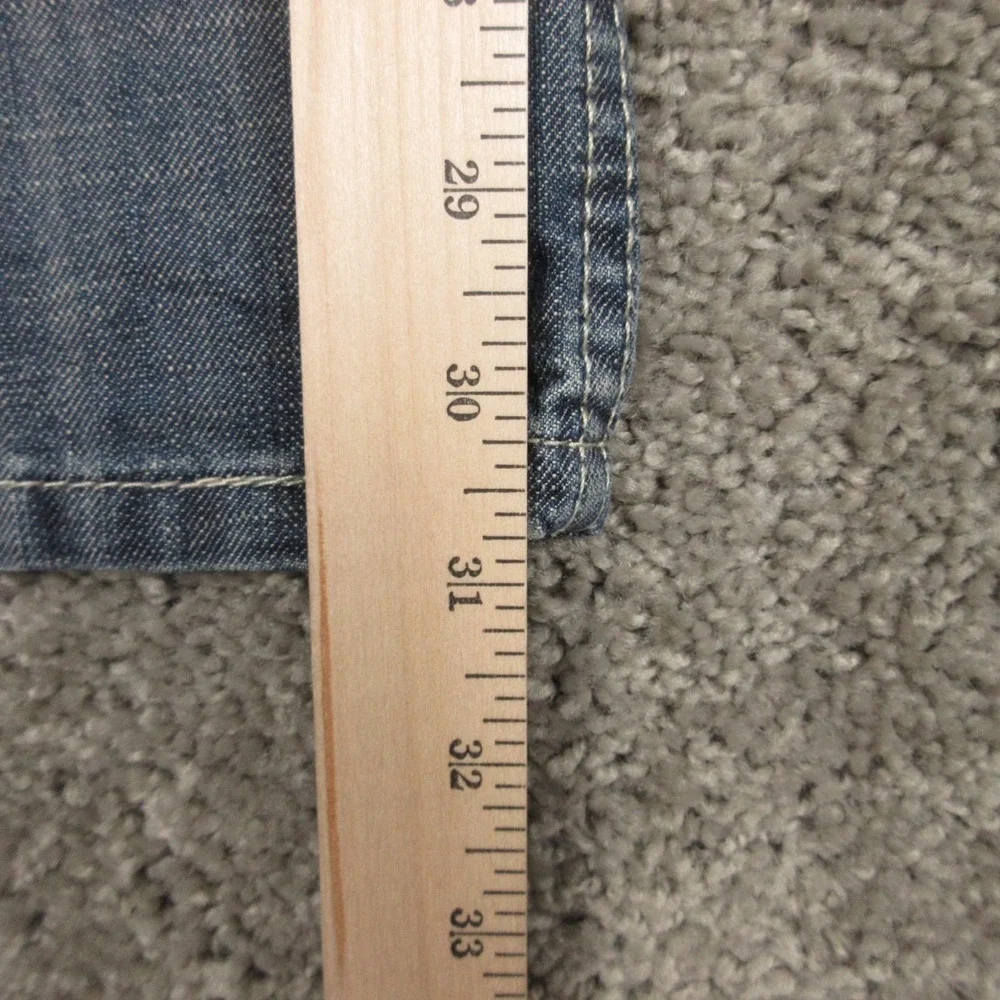 Levis Jeans Mens 36x32 Blue 569 Loose Straight Baggy Faded Whisker Denim Pants